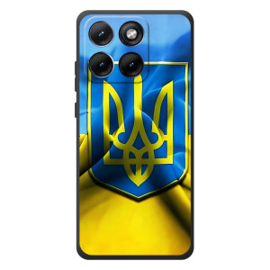 Чехол с картинкой (Патриотический ГЕРБ) на Motorola Edge 70 Fusion – Герб и Флаг Украины