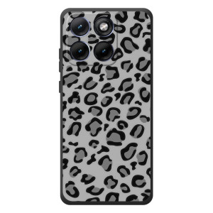Чехол с леопардовым принтом на Motorola Edge 70 Fusion (Темный леопрад)