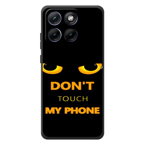 Чехол с Прикольным принтом на Motorola Edge 70 Fusion (Не трогай мой телефон)