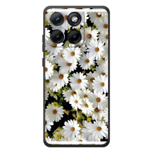 Чехол с ромашками на Motorola Edge 70 Fusion – Рамка в ромашках