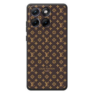 Чехол Стиль Louis Vuitton на Motorola Edge 70 Fusion (Фон Луи Виттон)