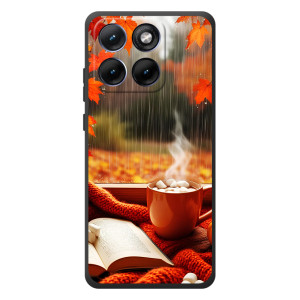 Чехол с уникальным дизайном «Осень с кофе» для Motorola Edge 70 Fusion