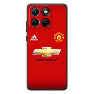 Силиконовые Чехлы принт Футбол на Motorola Edge 70 Fusion – Man United