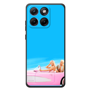 Силиконовый Чехол Барби Фильм на Motorola Edge 70 Fusion (Барби и Кен)