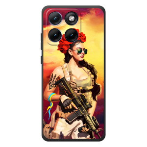 ЗСУ Чехлы (TPU) для Motorola Edge 70 Fusion (Женщина солдат)