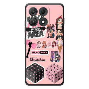 Чехлы с картинкой для Motorola Edge 70 Max (BLACK PINK коллаж)