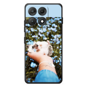 Чехлы с изображением разных животных для Motorola Edge 70 Max (Ежик на руках)