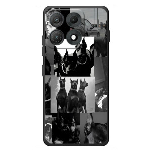Чехол ДОБЕРМАН для Motorola Edge 70 Max (Коллаж Доберман)
