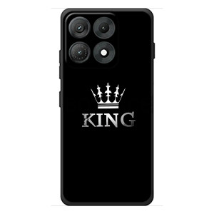 Чехол (Корона на чёрном фоне) для Моторола Эдж 70 Макс (KING)