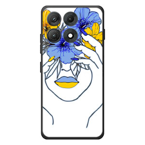 Чехол на Motorola Edge 70 Max Украинский дизайн (Украинка на всю голову)