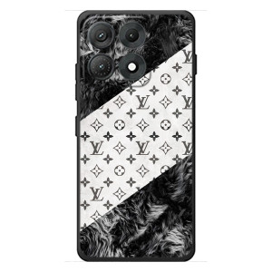 Чохол Стиль Louis Vuitton на Motorola Edge 70 Max (LV на білому)