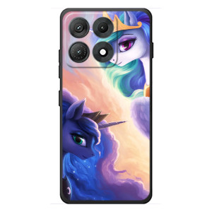 Чехол Unicorn на Motorola Edge 70 Max (Единорожки на тучках)
