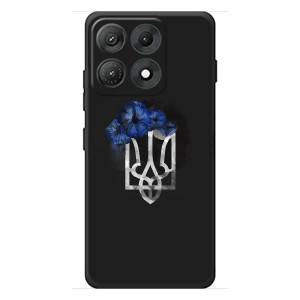 Чехол с украинским гербом на Motorola Edge 70 Max (Герб с цветком)