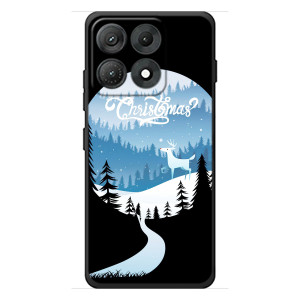 Силиконовый бампер на рождество для Motorola Edge 70 Max (Рождественский Олень)