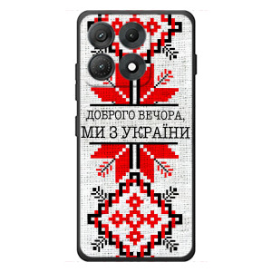 Силиконовый Чехол на Motorola Edge 70 Max (Вышиванка Доброго вечера)