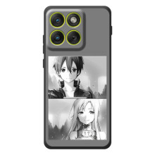 Чехол с персонажами АНИМЕ на Motorola Edge 70 – Кирито-Асуна
