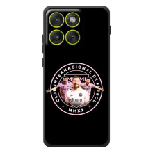 Чохли для Motorola Эд $\overline{ж}70 - Лео Мессі Маямі (Мессі в лого)