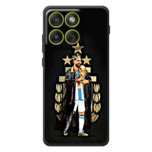 Чехлы Лео Месси Аргентина для Motorola Edge 70 (Месси король)