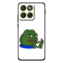 Чехлы с картинкой  Жаба Мем на Motorola Edge 70 – Жаба сердечко