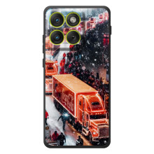 Чехлы на Новый Год Motorola Edge 70 (Кока Кола)