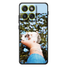 Чехлы с изображением разных животных для Motorola Edge 70 – Ежик на руках