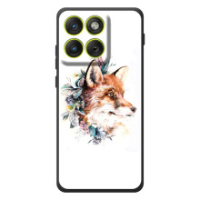 Чохли з картинкою Лисичка для Motorola Edge 70 (VPrint) (Лиса в квітах)