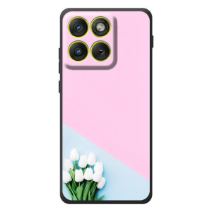 Чохли з картинкою (Тюльпани) на Motorola Eдж 70 – Білі тюльпани