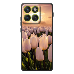 Чохли з картинкою (Тюльпани) на Motorola Eдж 70 – Захід з квітами