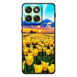 Чохли з картинкою (Тюльпани) на Motorola Eдж 70 – Жовті тюльпани