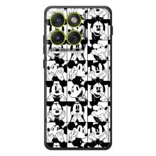 Чехлы с принтом Микки Маус на Motorola Edge 70 (Коллаж Микки Маус)