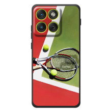 Чехлы с принтом Спортивная тематика для Motorola Edge 70 – Ракетки теннис