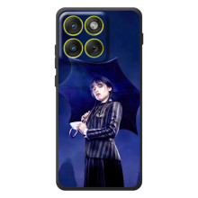 Чехлы с принтом Уэнсдей на Motorola Edge 70 – Уэнсдей с зонтом