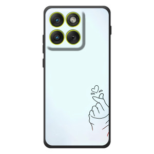 Чехлы (Знак сердечка) на Motorola Edge 70 – Сердце на голубом