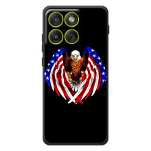 Чехол Флаг USA для Motorola Edge 70 – Крылья США