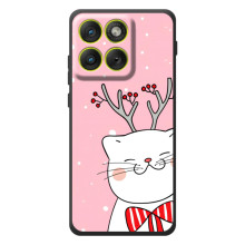 Чехол на тематику: Коты для Motorola Edge 70 (Зимний кот)