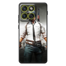 Силиконовый чехол с картинкой "Герой Pubg" на Motorola Edge 70