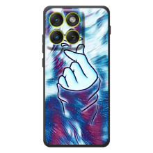 Чохол з принтом для Motorola Edge 70 (AlphaPrint - Знак сердечка) (Радужне серце)