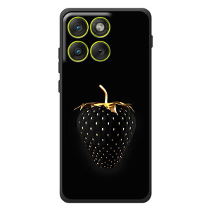 Чехол с изображением  вкусной еды для Motorola Edge 70 – Чёрная клубника