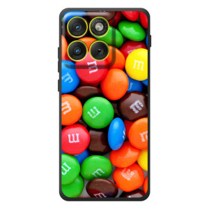 Чехол с изображением  вкусной еды для Motorola Edge 70 – Разноцветные M&M'S