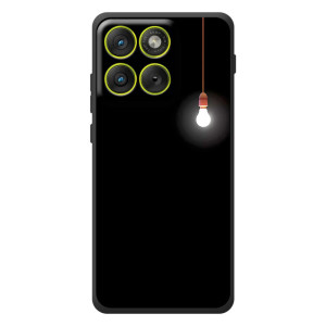 Чехол с картинками на черном фоне для Motorola Edge 70 – Лампочка
