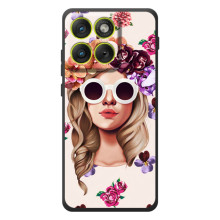 Чехол с картинкой Модные Девчонки Motorola Edge 70 – Девушка в очках