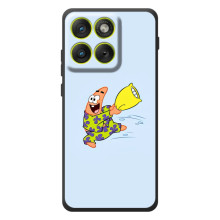 Чехол с картинкой Патрик на Motorola Edge 70 (Патрик с подушкой)