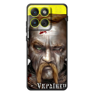 Чехол с картинкой (Патриотический КОЗАК) на Motorola Edge 70 – Одноглазый Козак