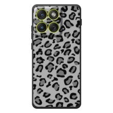 Чехол с леопардовым принтом на Motorola Edge 70 (Темный леопрад)