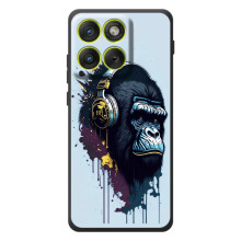 Чохол з Мавпами Motorola Edge 70 - (AlphaPrint) (Горила в навушниках)