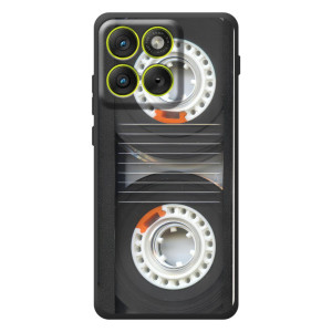 Чехол с Прикольным принтом на Motorola Edge 70 – Кассета магнитофона