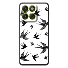 Чохол з пташками на Motorola Edge 70 (VPrint) (Ластівки)