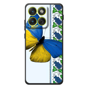 Чохол з Українською символікою на Motorola Eдж 70 – Метелик