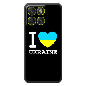 Чохол з Українською символікою на Motorola Eдж 70 – I Love Ukraine