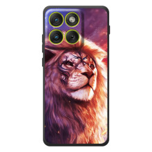 Чохол з картинкою ЛЕВ для Motorola Edge 70 (VPrint) (Красочний Лев)